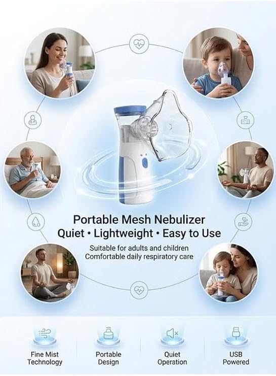 Compact handheld nebulizer
