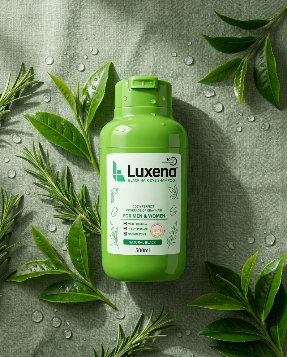 Luxena Black Hair Dye Shampoo 500ml